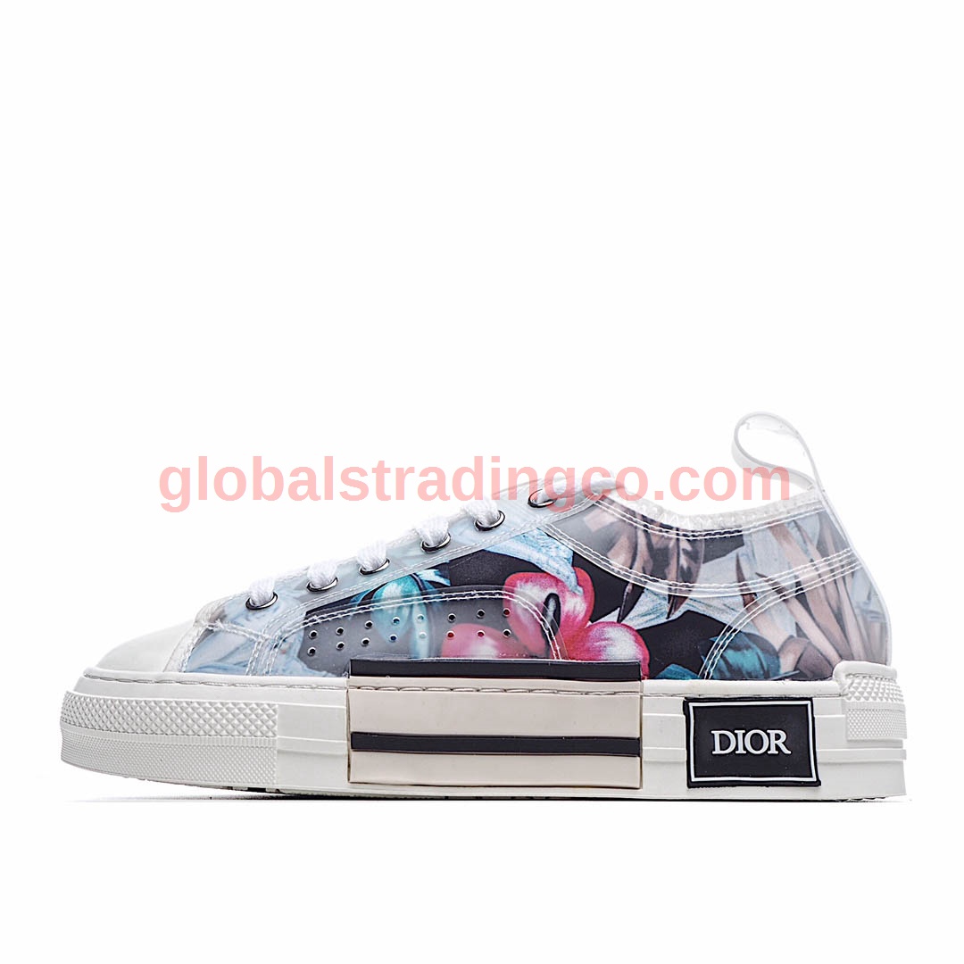 Dior B23 Oblique Slip-on Low Top Sneakers Sheer Print Sneakers